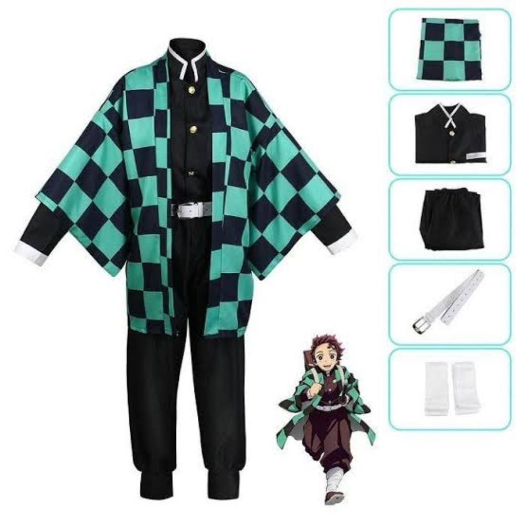 Kamado Tanjiro Cosplay Costume [M-L]