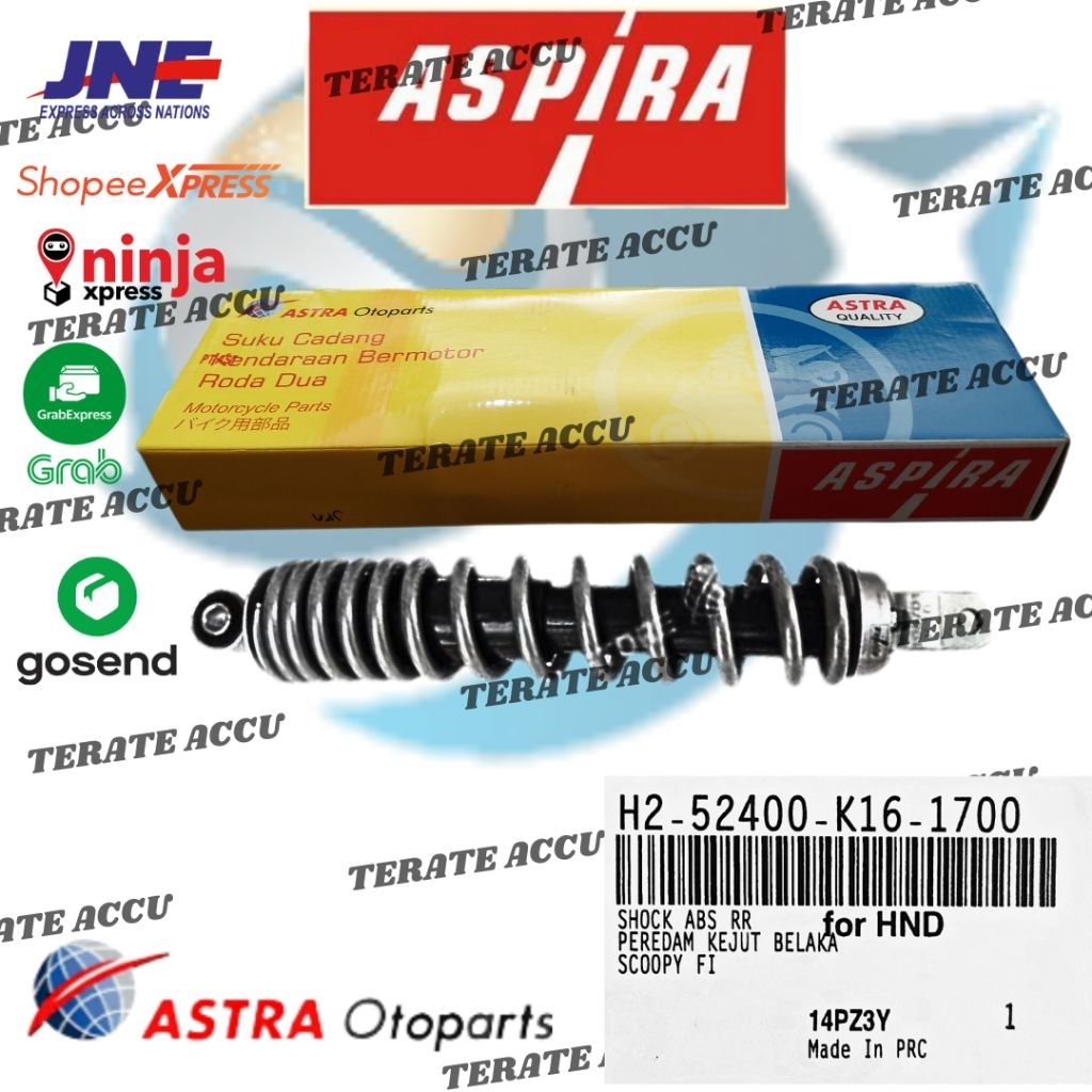 Shock Breaker ASPIRA Scoopy FI (2013-2015), Scoopy ESP (2015-Now) (K16) Original Astra Otopart