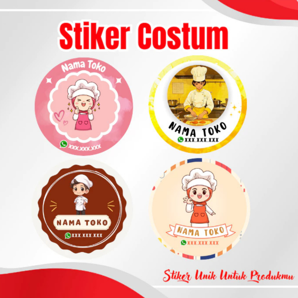 

STIKER // CETAK STIKER COSTUM // STIKER COSTUM NAMA TOKO / STICKER / STICKER COSTUM / STIKER NAMA / STIKER LOGO / LABEL / STIKER LEBEL / STIKER LABEL