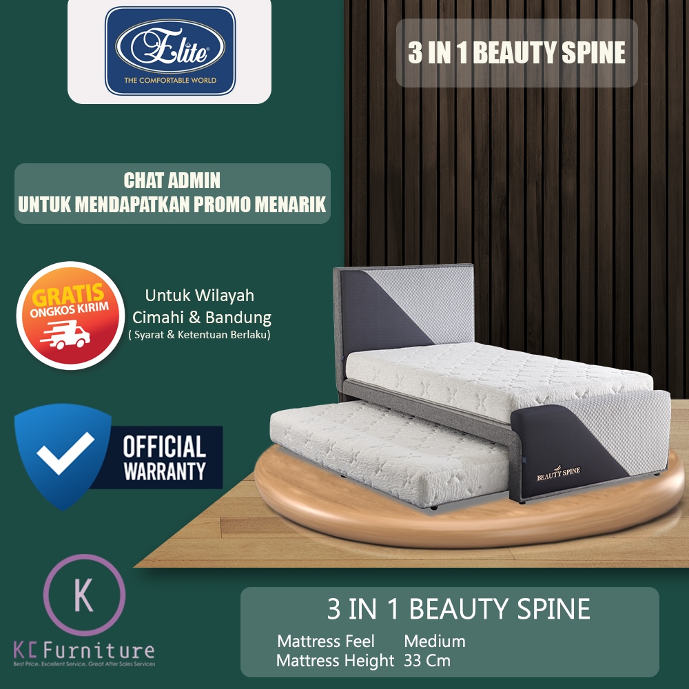 Kasur Springbed 2 in 1 Elite - Beautyspine ( Full Set )