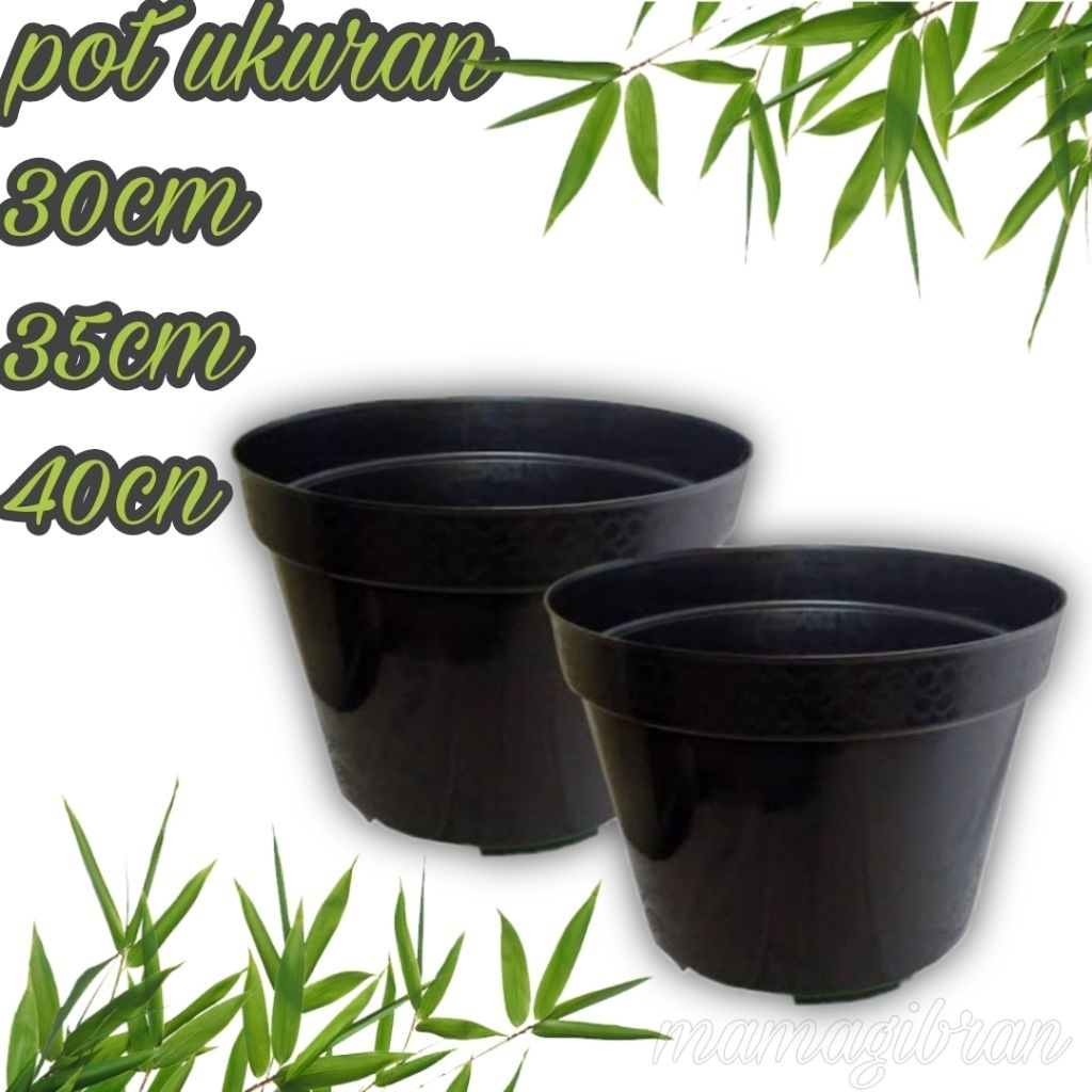 pot plastik hitam polos / pot bunga / pot tanaman