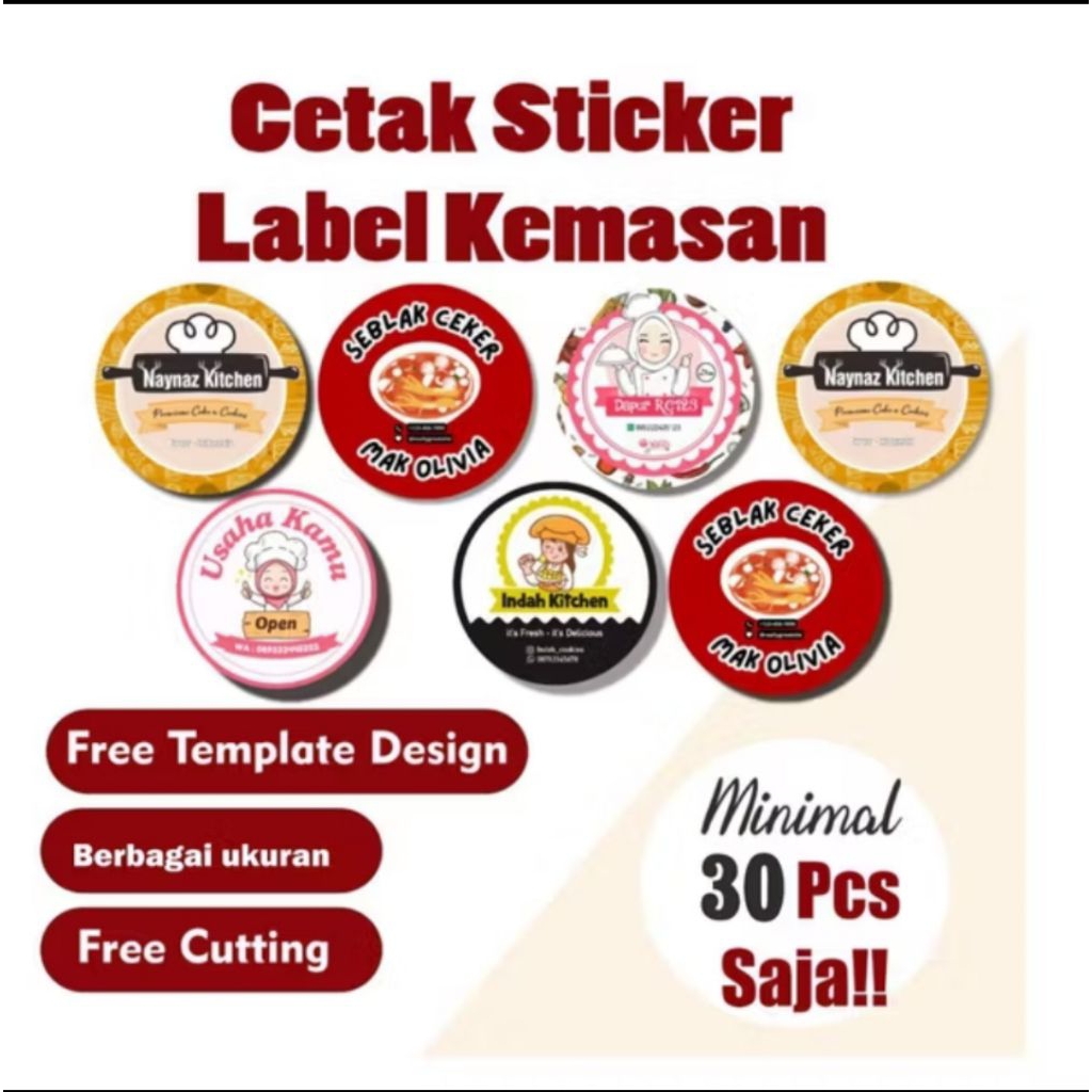 

Makaroni Viral Pedas Custom Sticker Desain