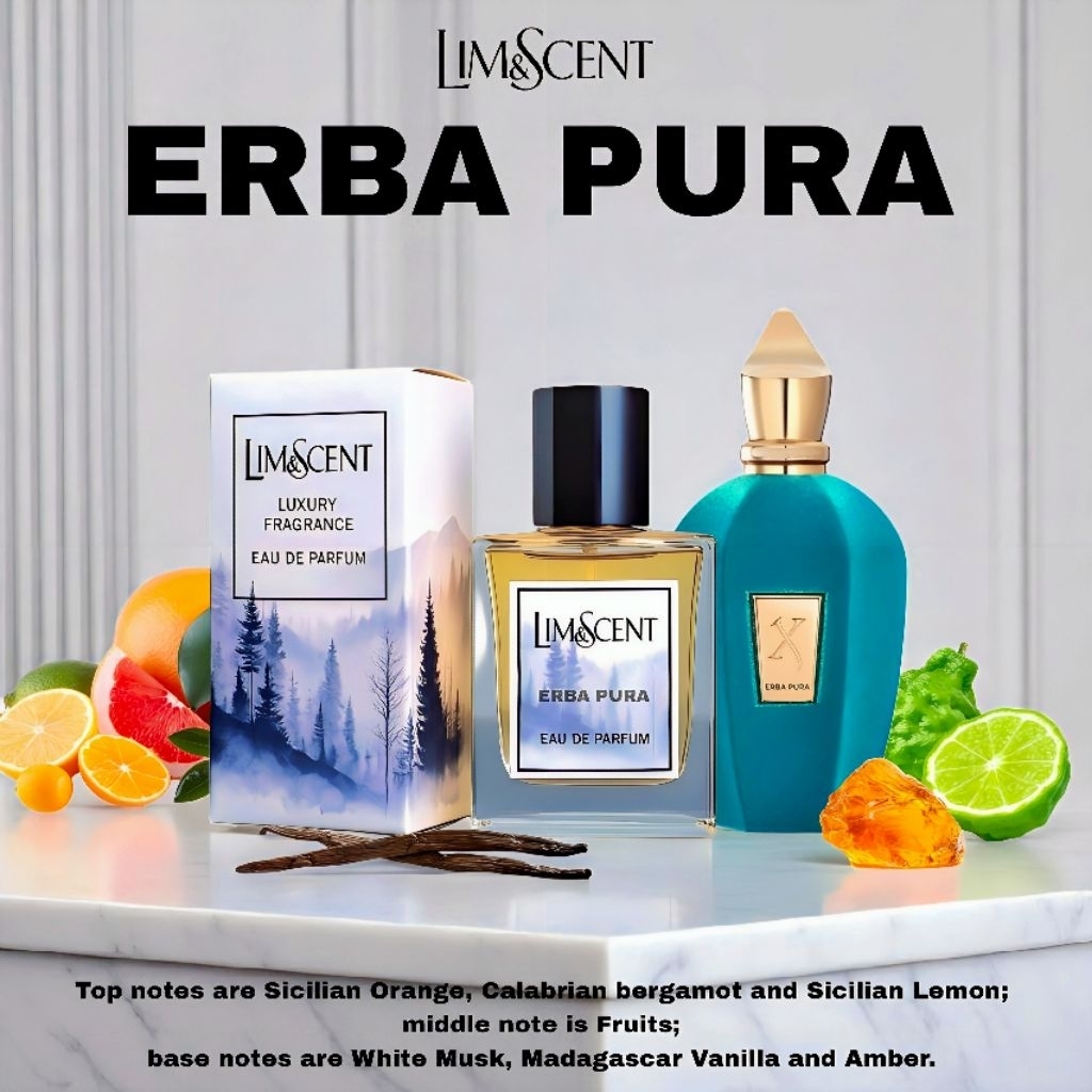 Lim&scent KHUSUS BIBIT MURNI inspired ERBA PURA [TAHAN 24 JAM]