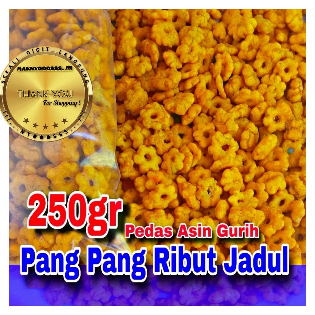 

100GR GRATIS ONGKIR PILUS SAKURA RIBUT / SNACK RIBUT RENYAH PEDAS MANIS GURIH ASIN BALADO