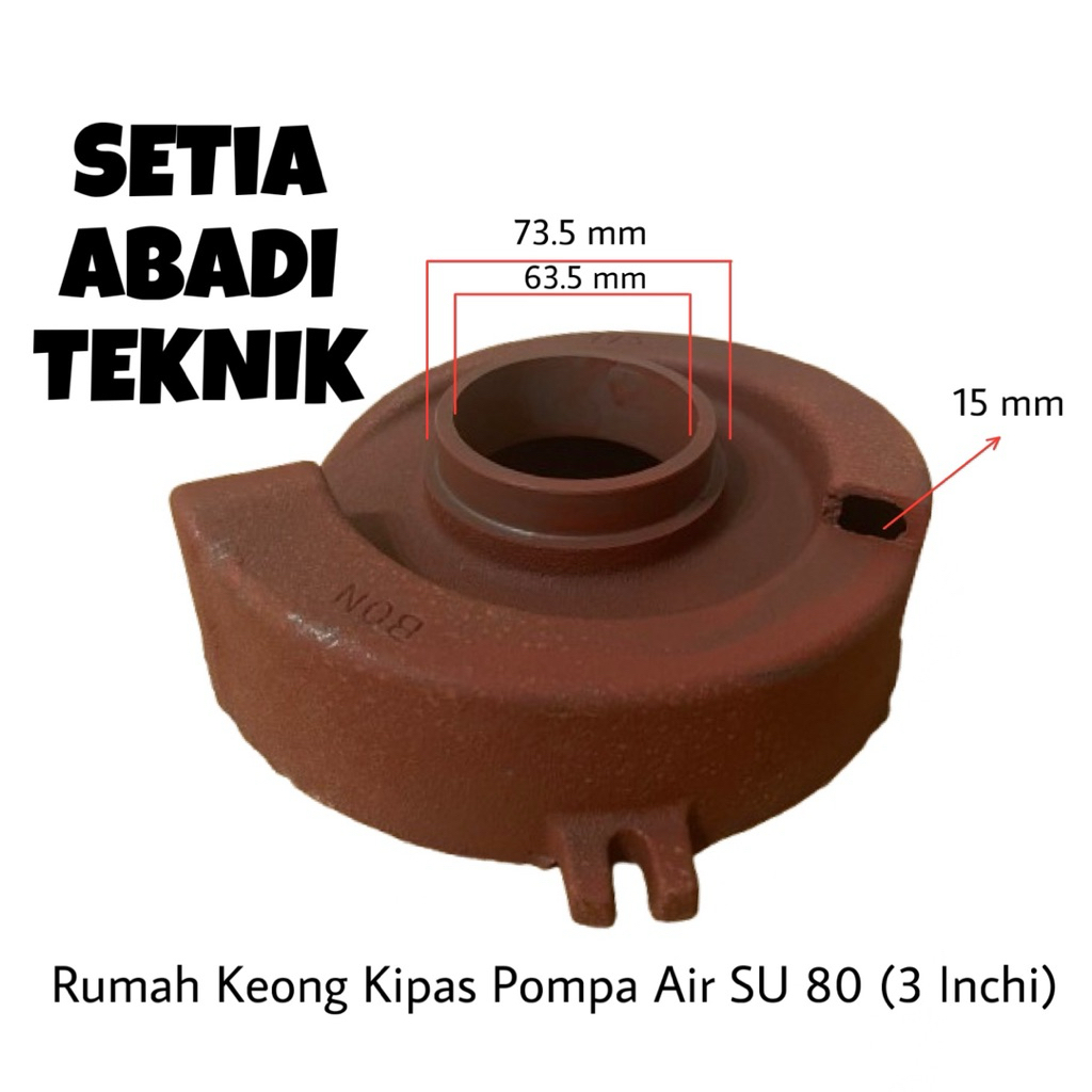 Keong Kipas Pompa Alkon Su 80 3 Inchi/ Rumah Keong Kipas Pompa Alkon Su 80 3 Inchi