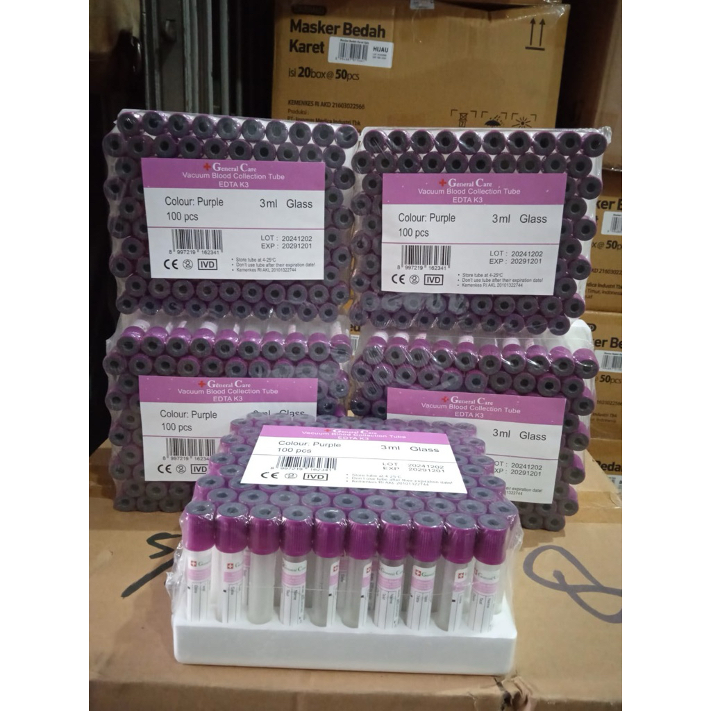Tabung EDTA 3ml Ungu / Vacuutube EDTA