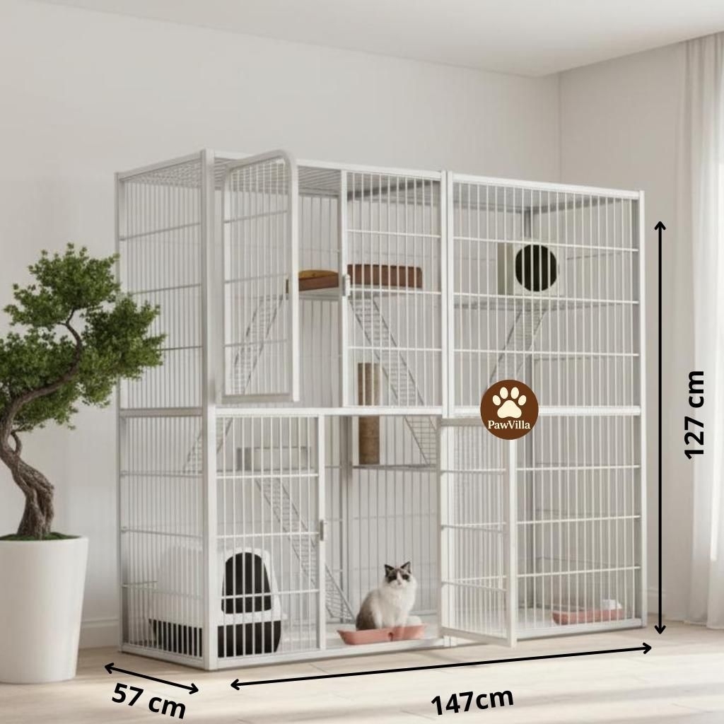 Kandang Kucing Besar Rumah Kucing Villa Pembiakan Besar Kandang Kucing Pembiakan Kucing Domestik