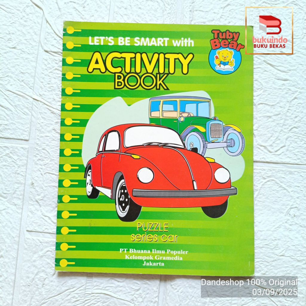 Let's Be Smart With Tuby Bear Activity Book - Puzzle Series Car - Buku Anak Bekas Preloved