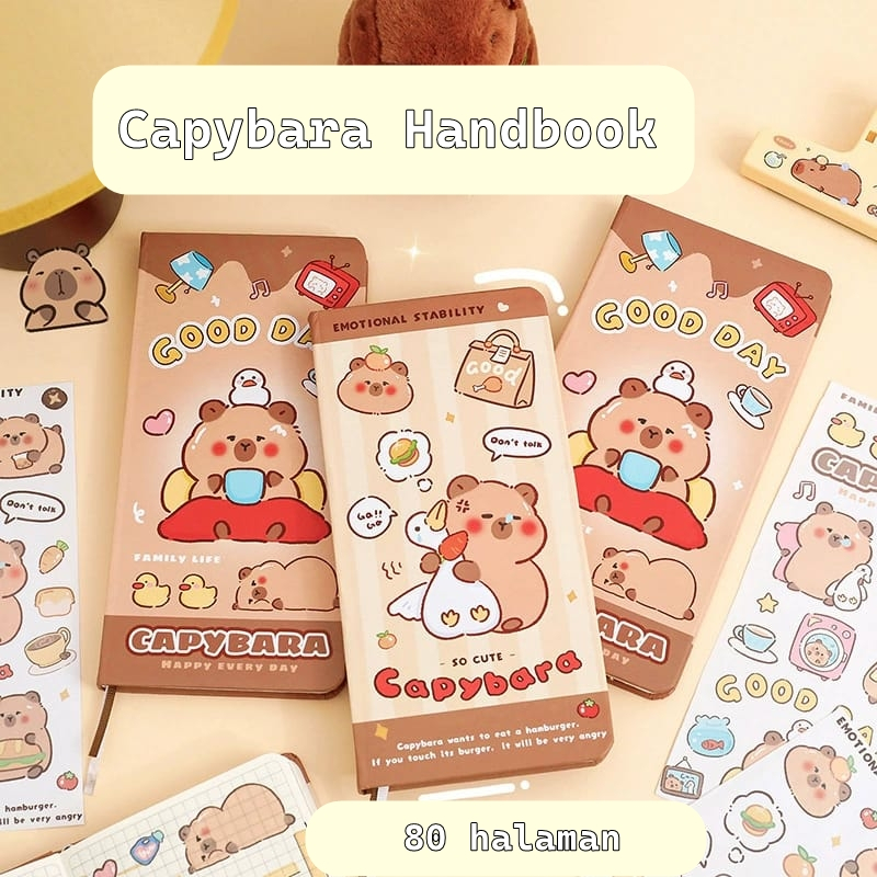 

[ORGM] Alat Tulis Sekolah Notebook Buku Tulis Capybara Hardcover Lucu Diary Jurnal