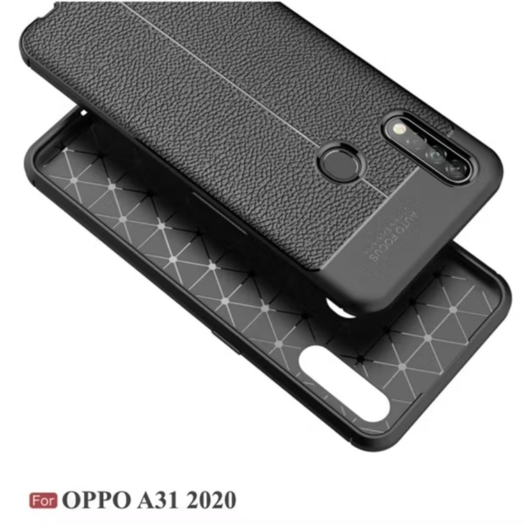 Case Auto Fokus Oppo A31 2020 Leather Experience SoftCase Slim Ultimate / Casing Kulit