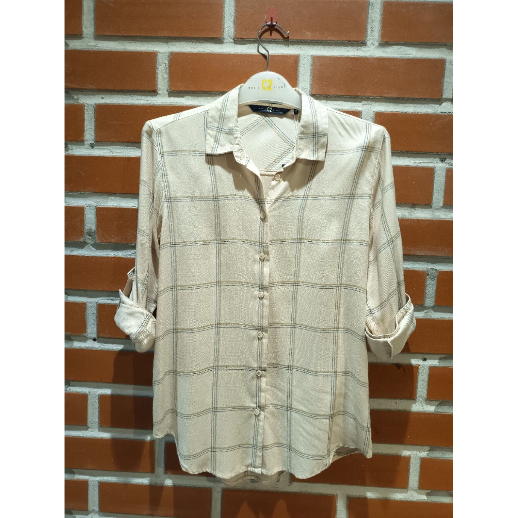 Kemeja C2 motif kotak-kotak