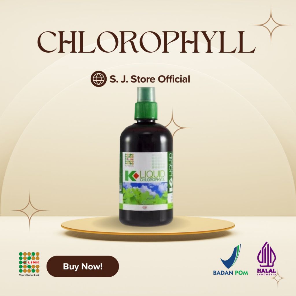 CHLOROPHYLL K-LINK ORIGINAL (500 ml) SERAT DAUN ALFALFA Klorifill Klorofyll Chlorofil Chlorofyl
