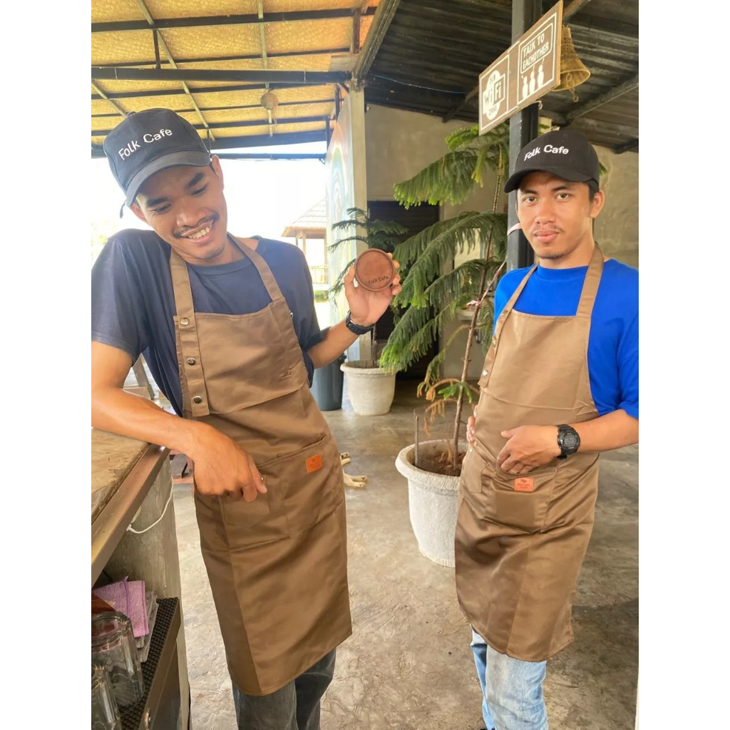 Celemek Dapur Karakter Kartun Lucu/Anti Air WaterProof Apron selemek Barista Mekanik Barbershop Cafe