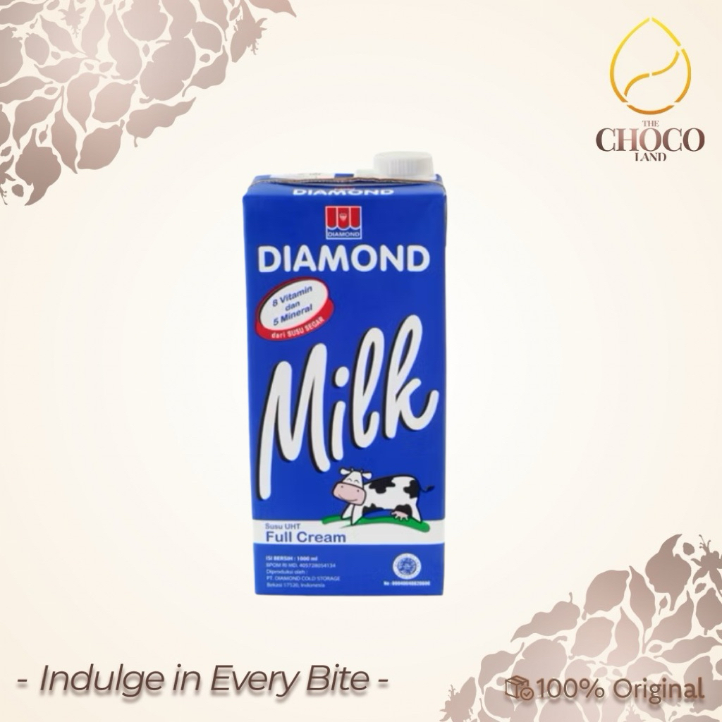 

Diamond UHT Full Cream Milk - Susu Cair Full Cream 1 Litter
