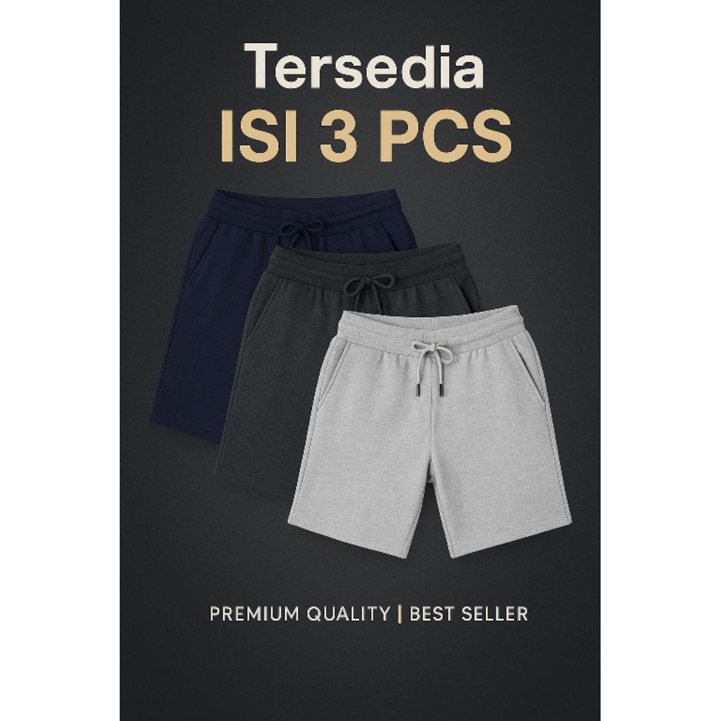 Celana Pendek Best Seller 4 Pcs Celana Pendek Pria Boardshort Distro Baby Terry Premium