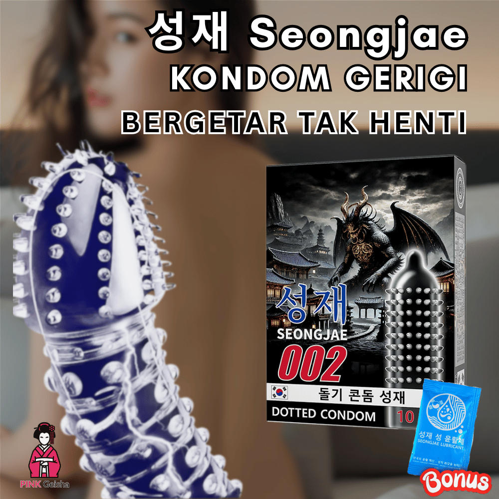 Brainnn Kondom Bergerigi Seongjae Bergetar Tak Henti Kondom Korea Sensasi Panas Climax