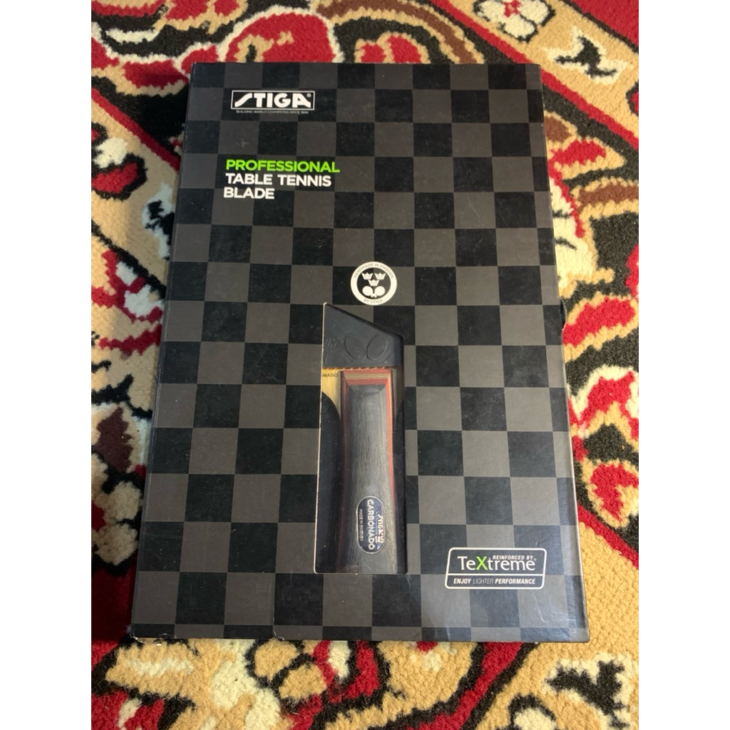 sepaket stiga carbonado 145 dan karet hitam dignics 05, merah fastarc C1