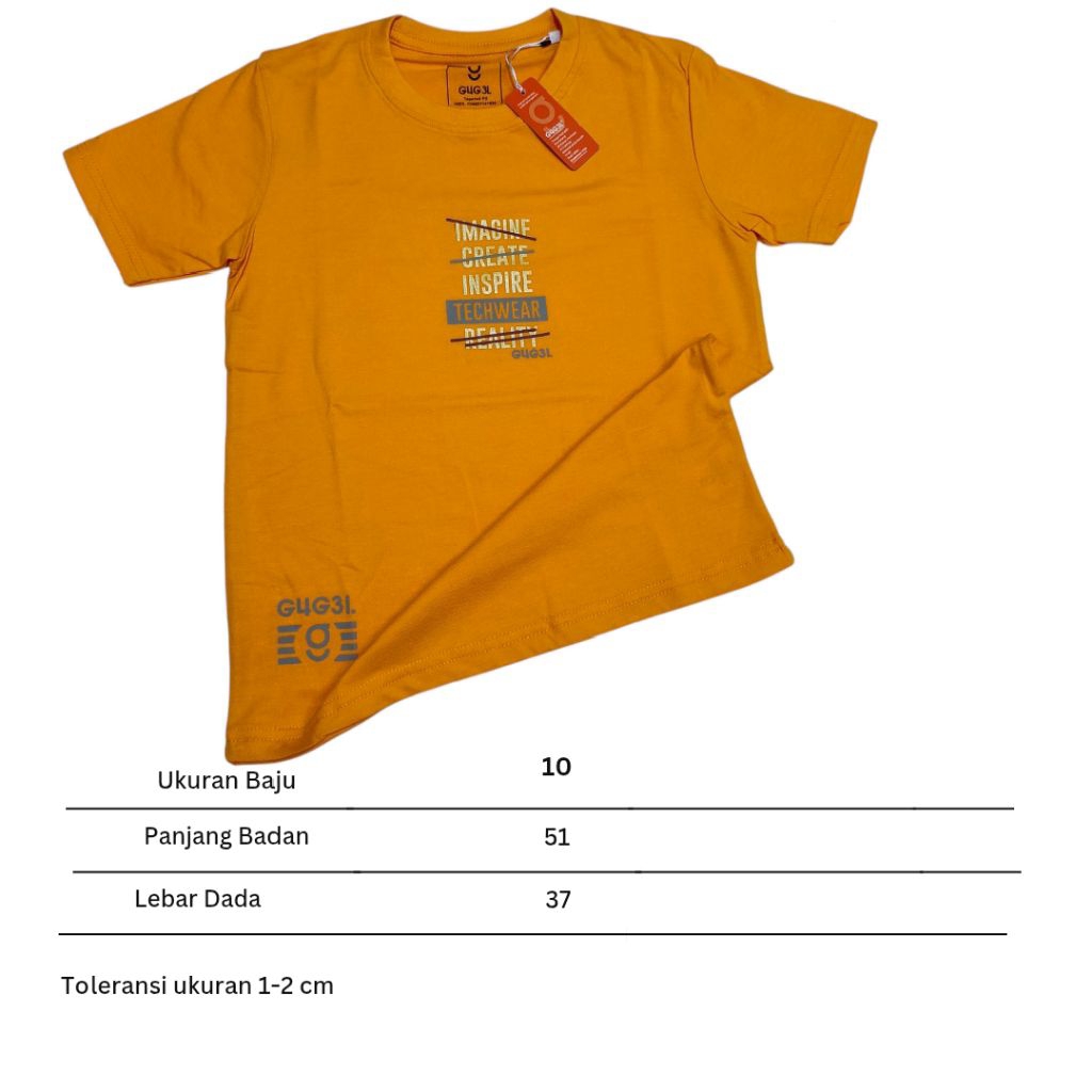 KAOS ANAK GUGEL KIDS LAKI- LAKI / KAOS ANAK GUGEL KIDS / KAOS LENGAN PENDEK