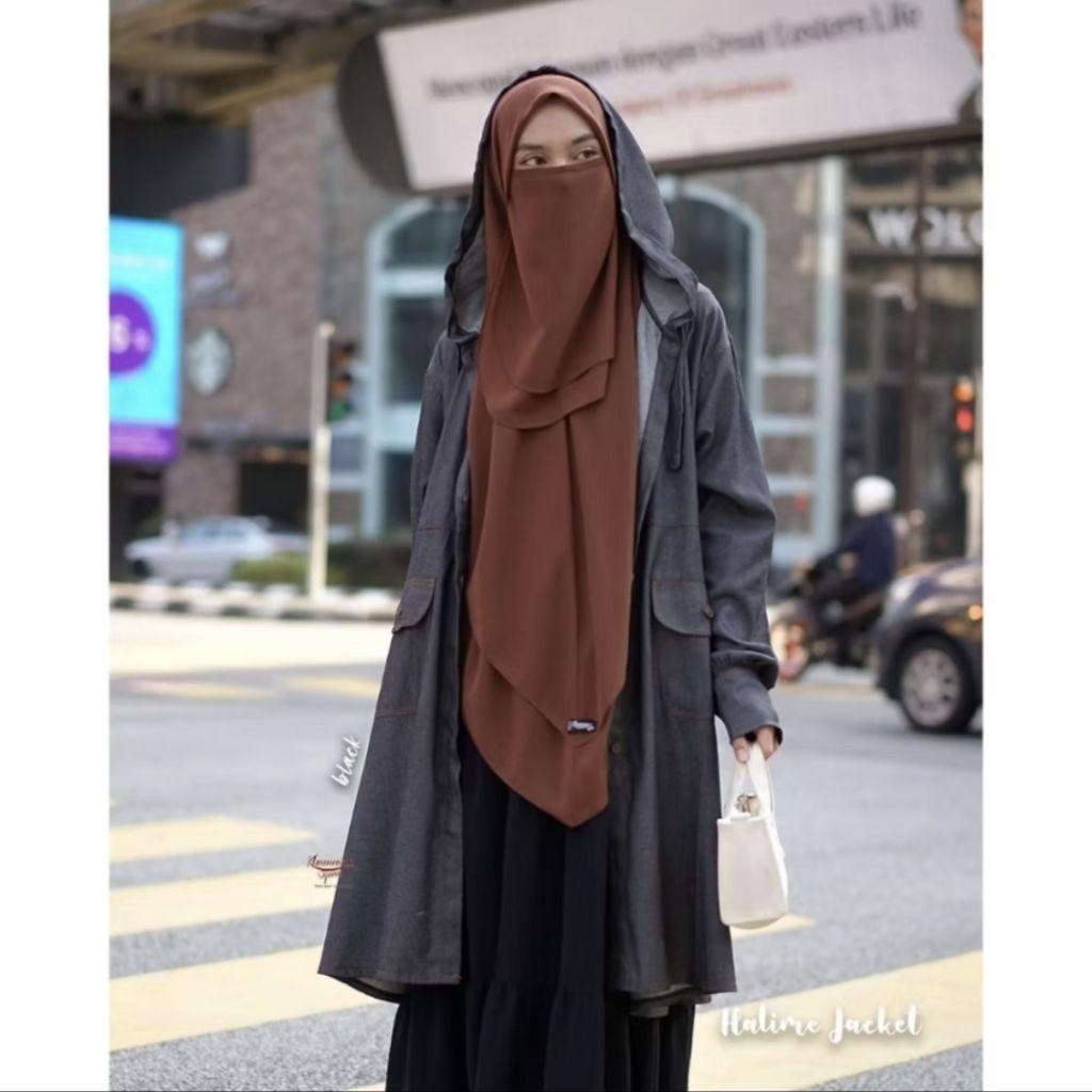 halime jacket syari by khumaira preloved