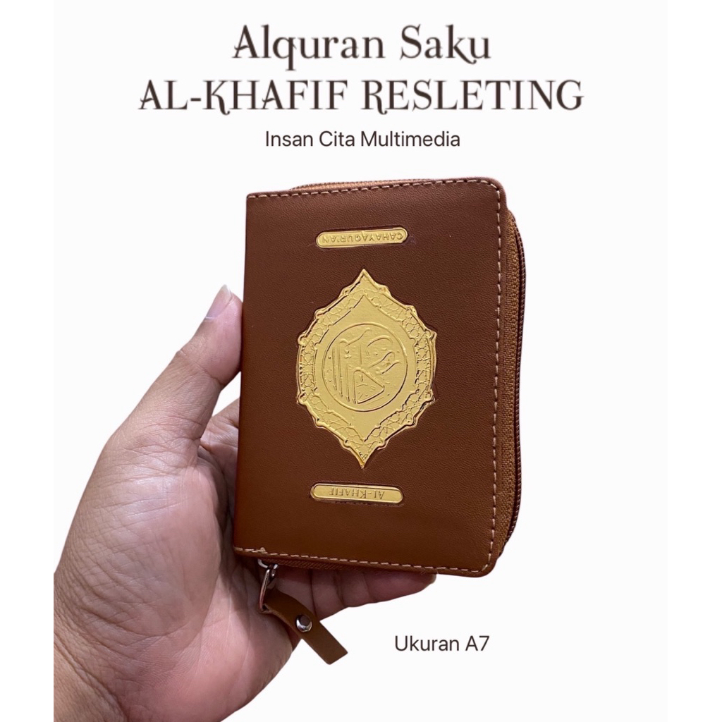 Al quran Kecil Resleting A7 Al Khafif AlQuran Mini Traveling