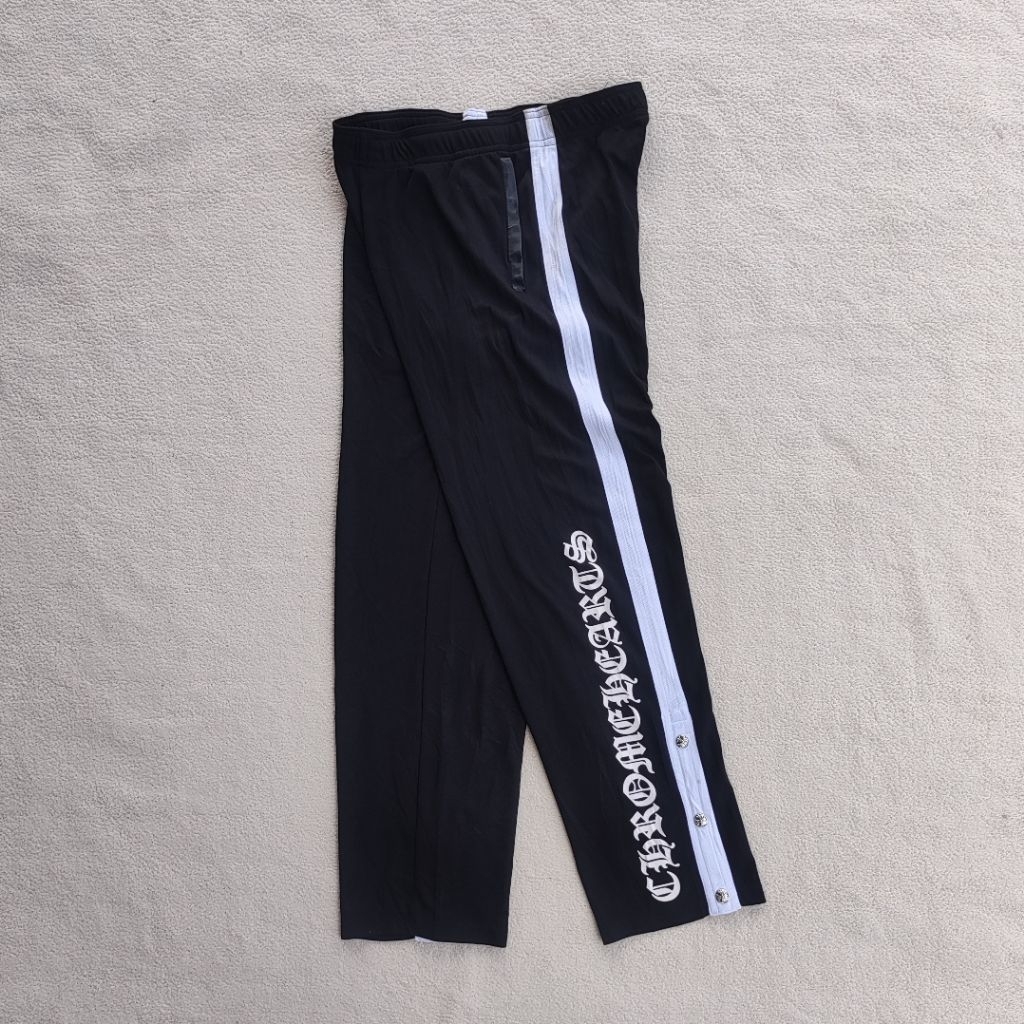 Chrome Hearts Spell Out Cross Snap Button Training Pants