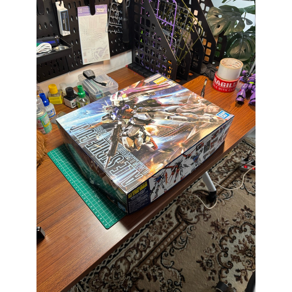 ORIGINAL BANDAI Gundam MG Aile Strike, HG Aerial