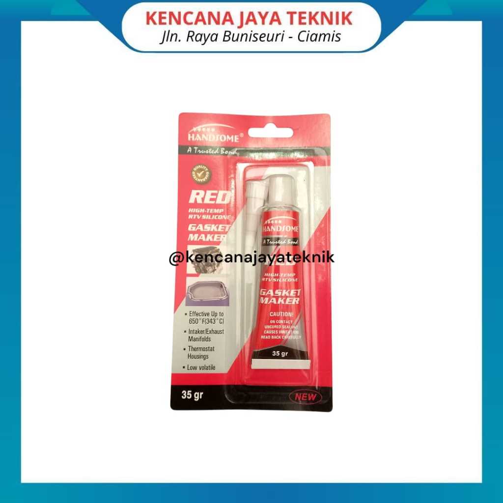 Red Silicone Lem Gasket 35g Handsome