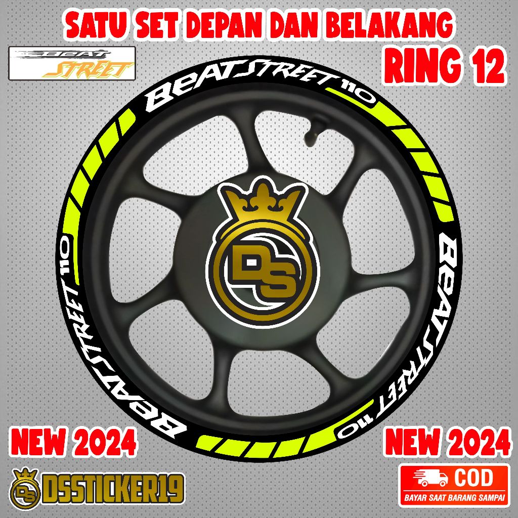 STIKER VELG HONDA NEW BEAT STREET 2024 RING 12 STIKER VELG BEATSTREET Motorcycle