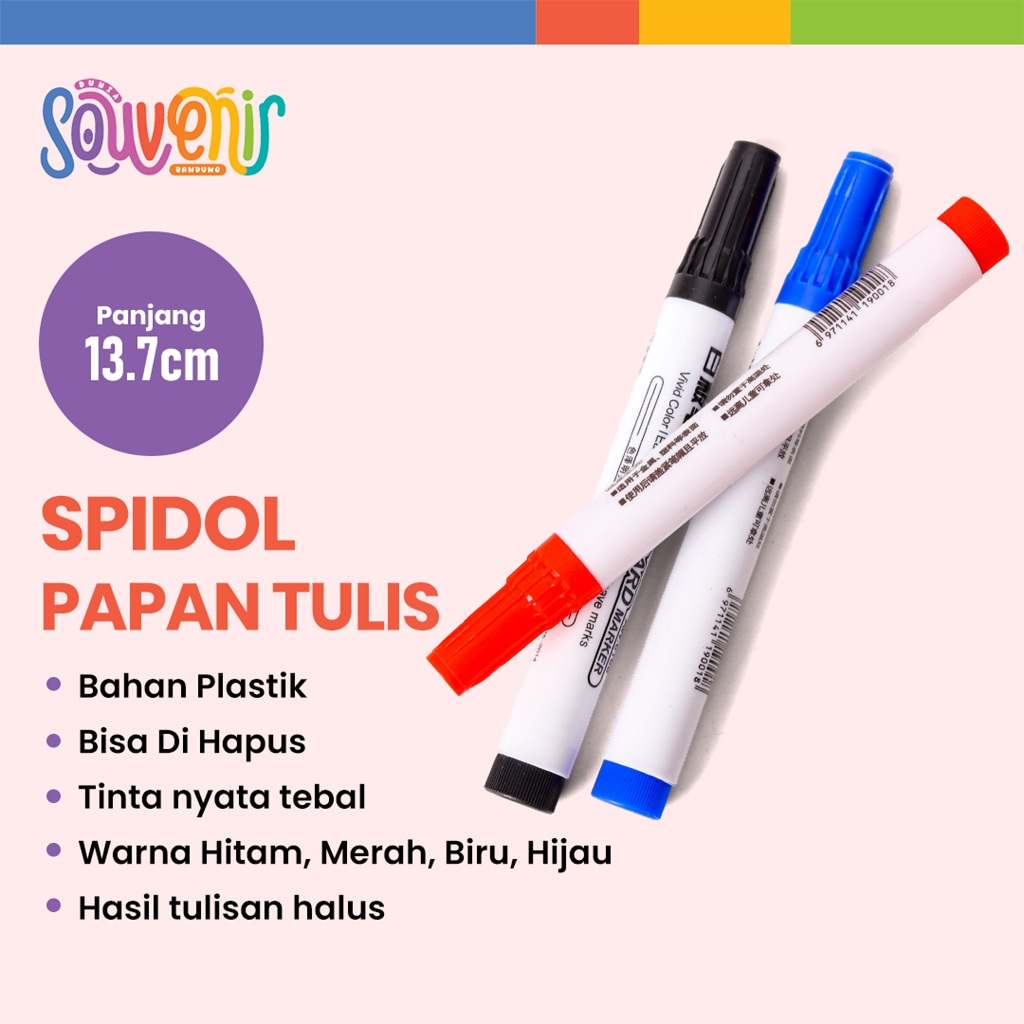 

Spidol Whiteboard Marker | Spidol Papan Tulis Bisa Dihapus | Tinta Mudah Kering dan Tahan Lama