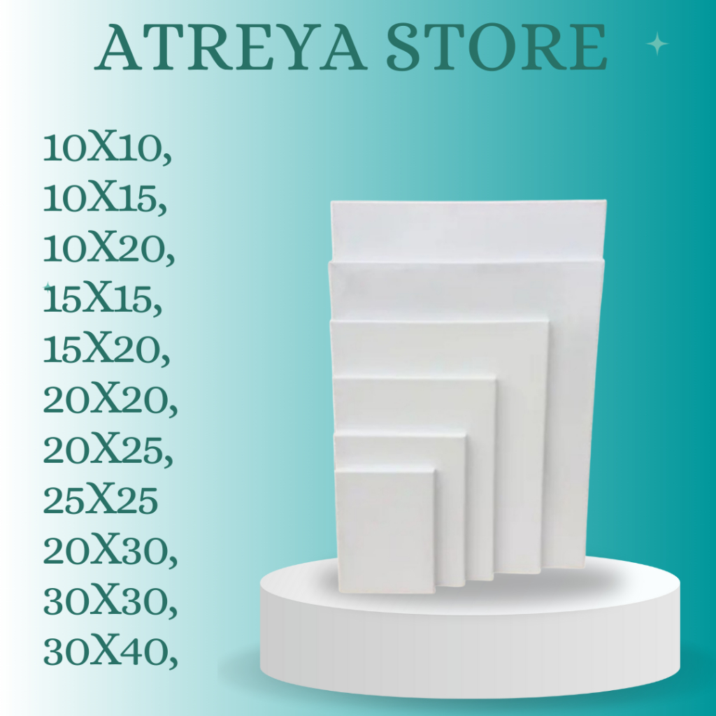 

KANVAS LUKIS UKURAN 10X10, 10X15, 10X20, 15X15, 15X20, 20X20, 20X25, 25X25, 20X30, 30X30, 30X40 CM