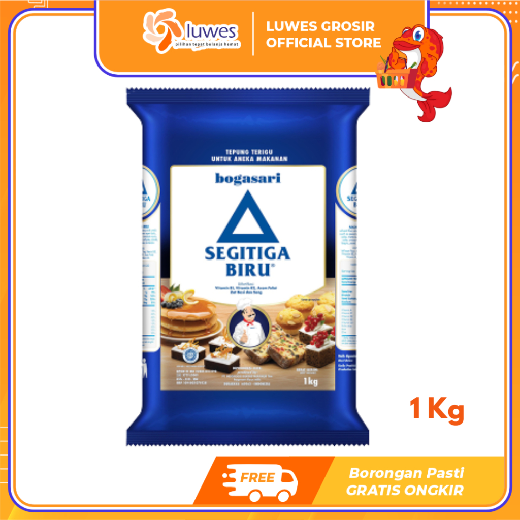 

Segitiga Biru Tepung Terigu Serbaguna 1 Kg Mengandung Gluten Tinggi