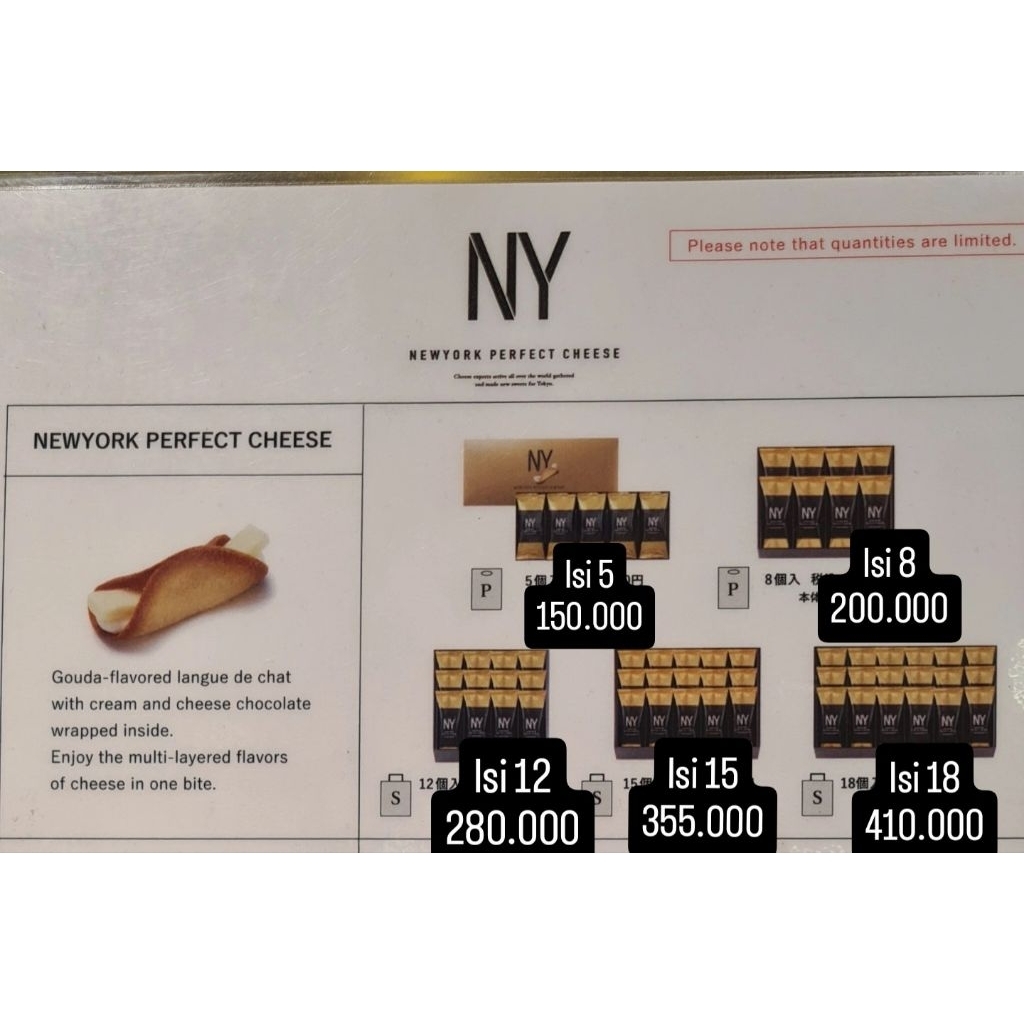 

[PRE ORDER] NEW YORK PERFECT CHEESE JASTIP HANDCARRY JEPANG JAPAN BACA DESKRIPSI