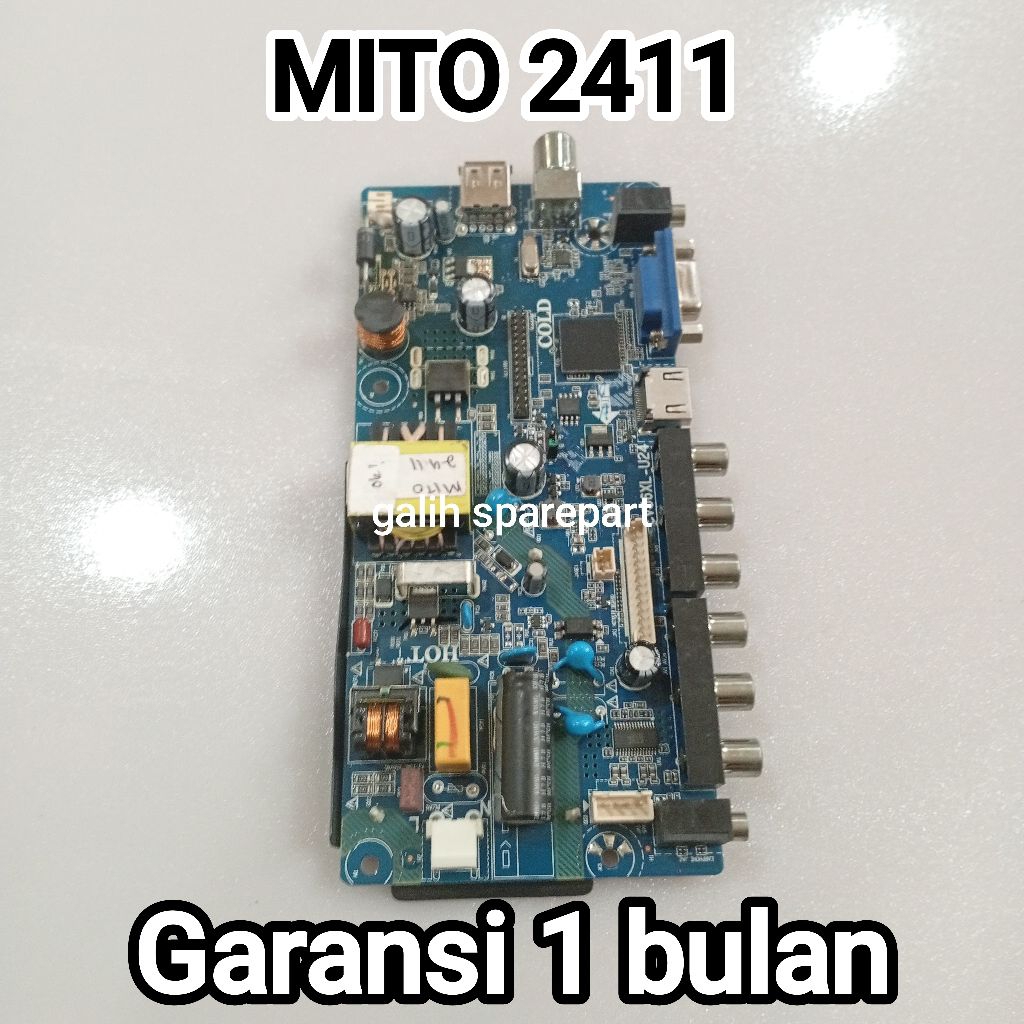 MESIN TV / MAINBOARD TV MITO 2411 MB - MODUL - MOBO - MOTHERBOARD TV MITO