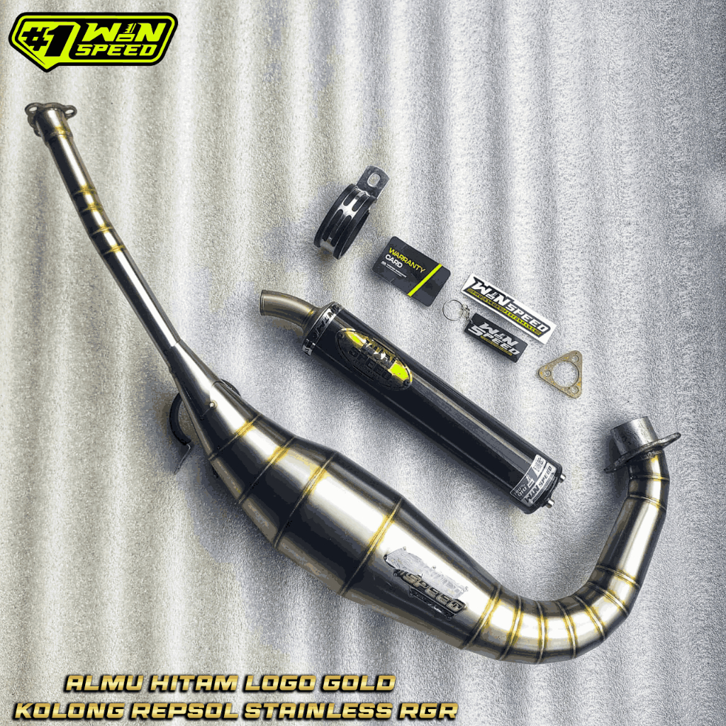 Knalpot Suzuki RGR kolong Stainless Winspeed Performance