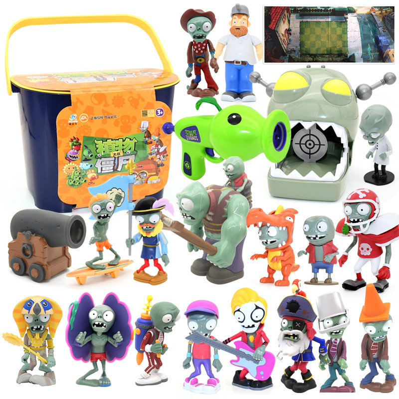20 IN1 SPECIAL KONTAINER BOX ZOMBIE ACTION FIGURE PAJANGAN MAINAN ANAK EDUKASI KOMBINASI ZOMBIE VS P