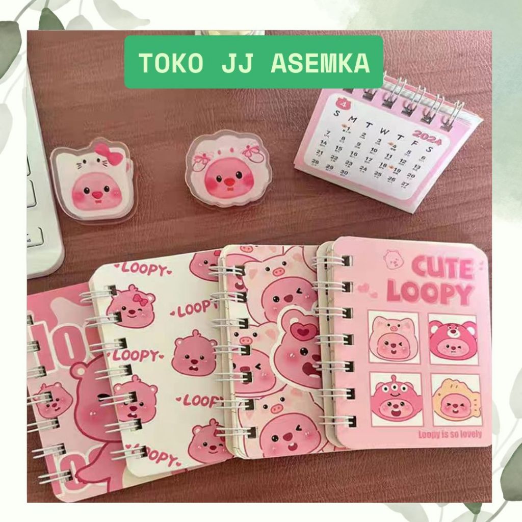 

BUKU BINDER SPIRAL A7 LOOPY BK-2031 DIARY MINI BERGARIS CATATAN PERLENGKAPAN SEKOLAH