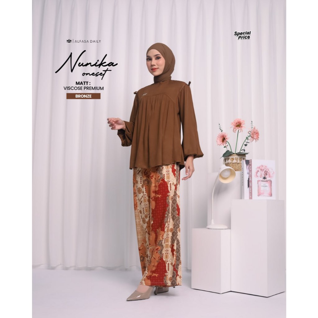 One Set atasan Polos NUNIKA ONE SET Alfasa-Daily