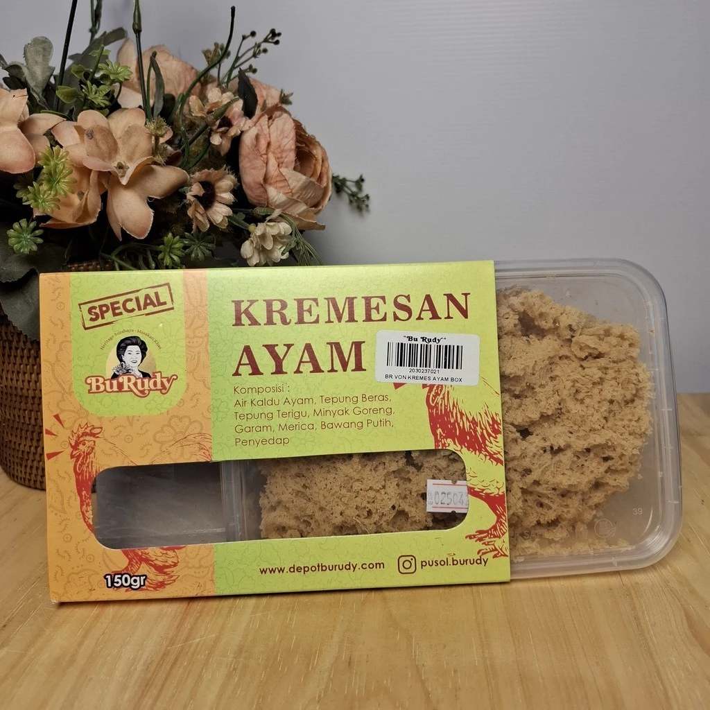 

Kremesan Ayam Bu Rudy 100 Gr Gurih Renyah Nikmat Autentik Kemasan Praktis Original