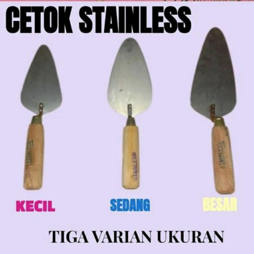 Cetok Stainless / Cetok Galur / Cetok Oval / Sendok Semen