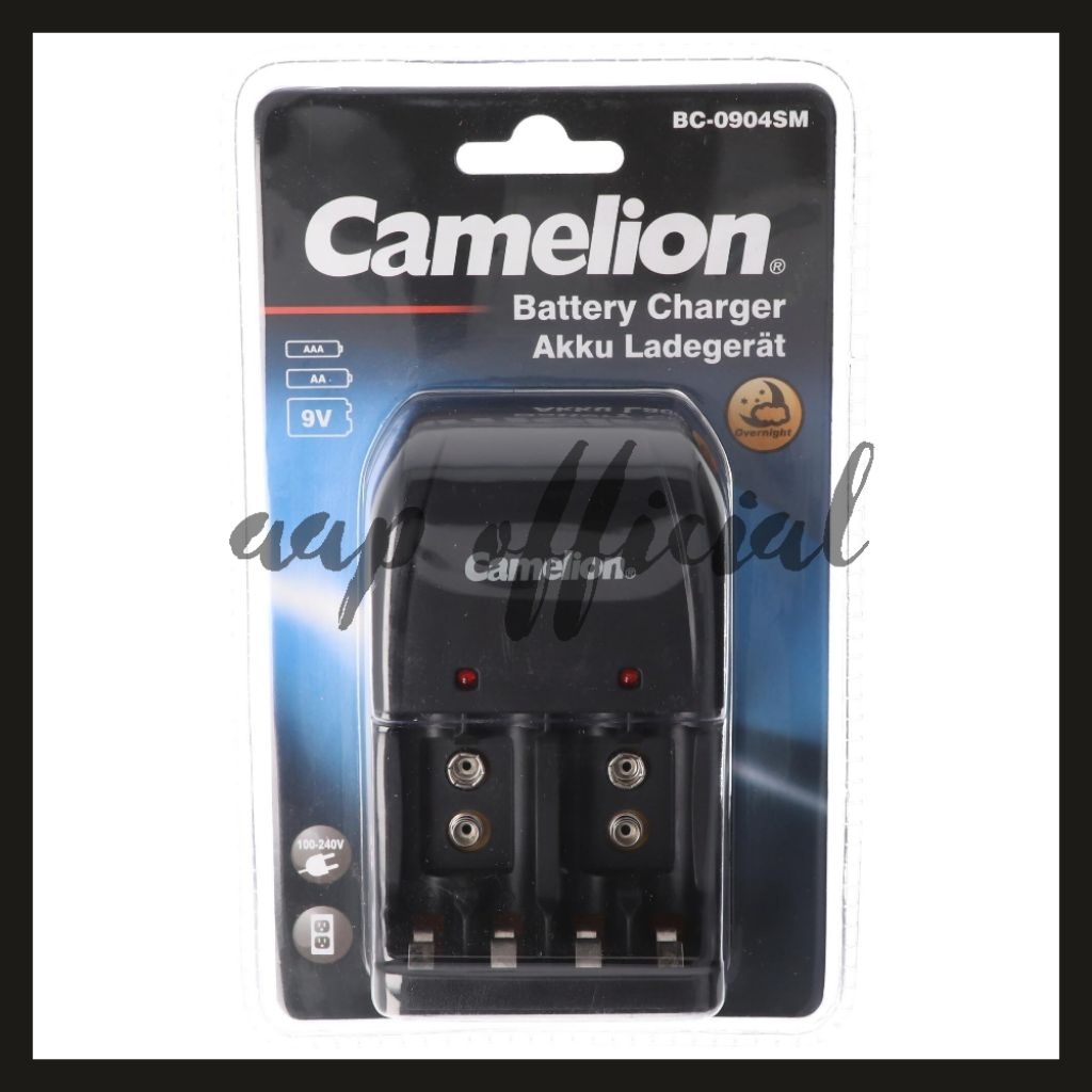 Charger Baterai AA AAA 9V Camelion Charger Adaptor Baterai AA AAA 9V 0904S Original