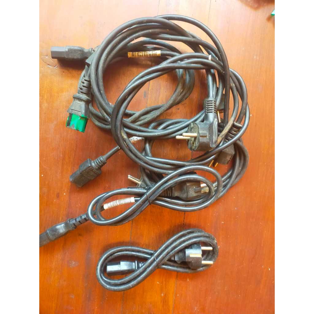 Kabel Power Komputer Branded Builtup /PC/Monitor/Ampli/Magicom/Ups/Speaker aktif DLL Original Builtu