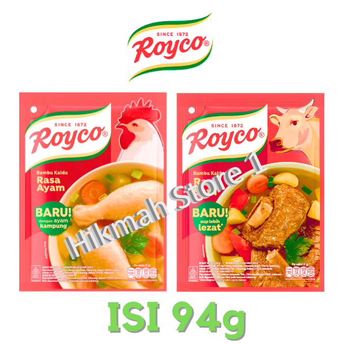 

Royco Bumbu Kaldu Rasa Ayam Dan Sapi 94 gram
