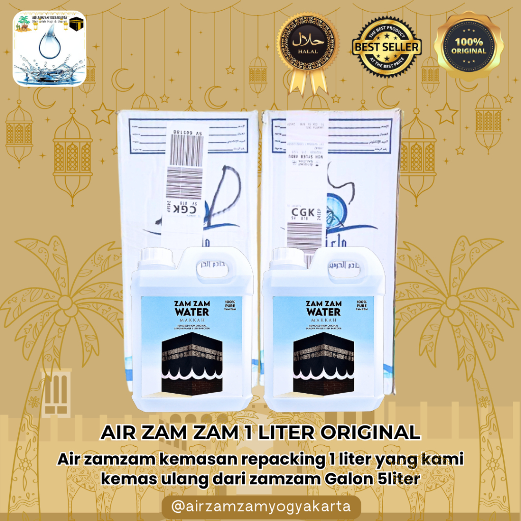 Air ZAMZAM Kemasan 1 liter asli | Air ZAMZAM Kemasan 500 ml asli | Air ZAMZAM Kemasan 250 ml asli