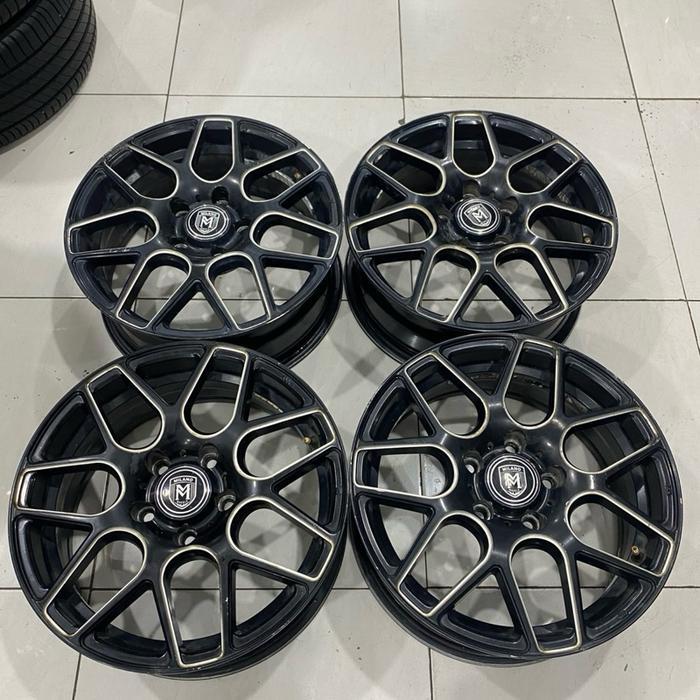 Velg Mobil Second MILANO R16 Bisa Untuk Brv Luxio Camry Ertiga Innova Rush Terios Serena