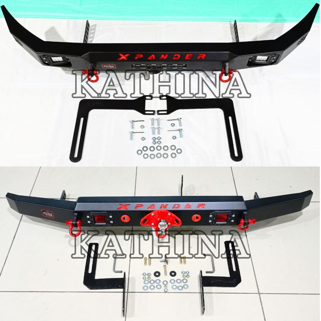 Paket Tanduk Depan Towing Belakang Custom Xpander 2016-2022 Emboss