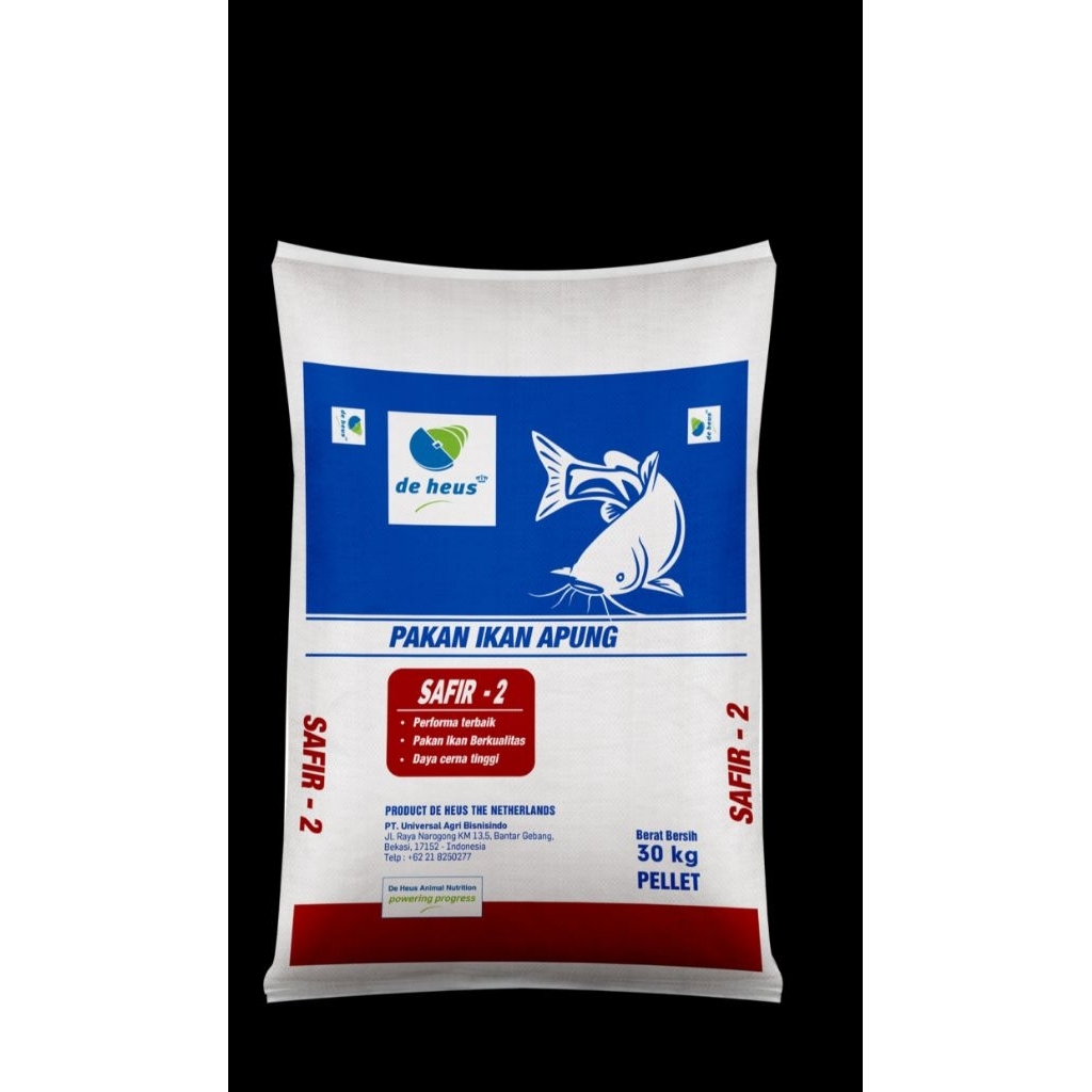SAFIR pakan ikan untuk budidaya ikan lele, tersedia uk 2mm dan 3mm