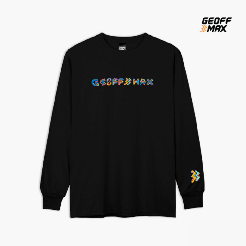 Geoff Max - Heavycotton - Makoa LS Heavycotton Black | Baju Kaos Pria Wanita Tshirt Lengan Panjang U
