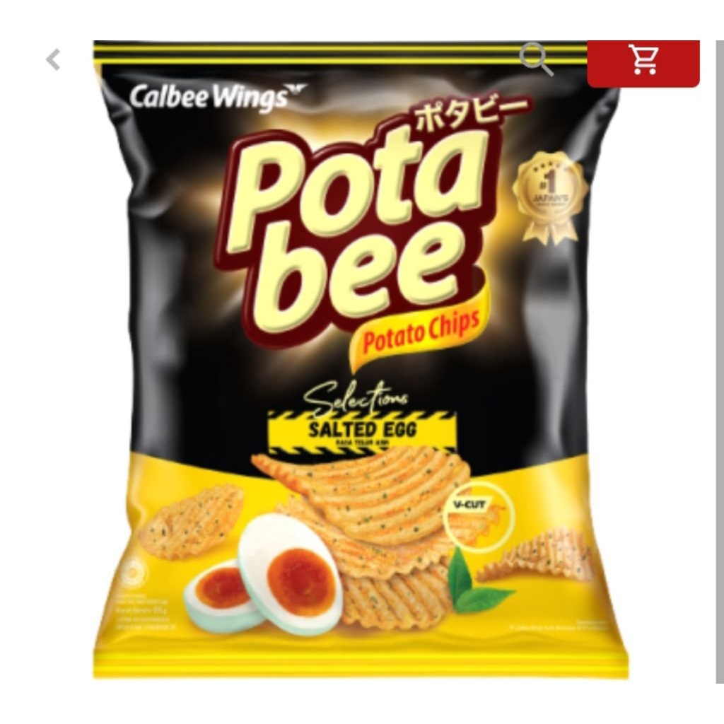 

Potabee Selections Salted Egg 68gr/snack jumbo/snack bungkus besar