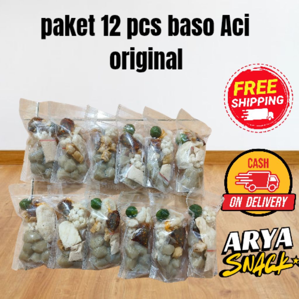 

paket hemat 12 pcs baso Aci original Chili oil |baso Aci homade|basoaci murah|basoaci aryasnack