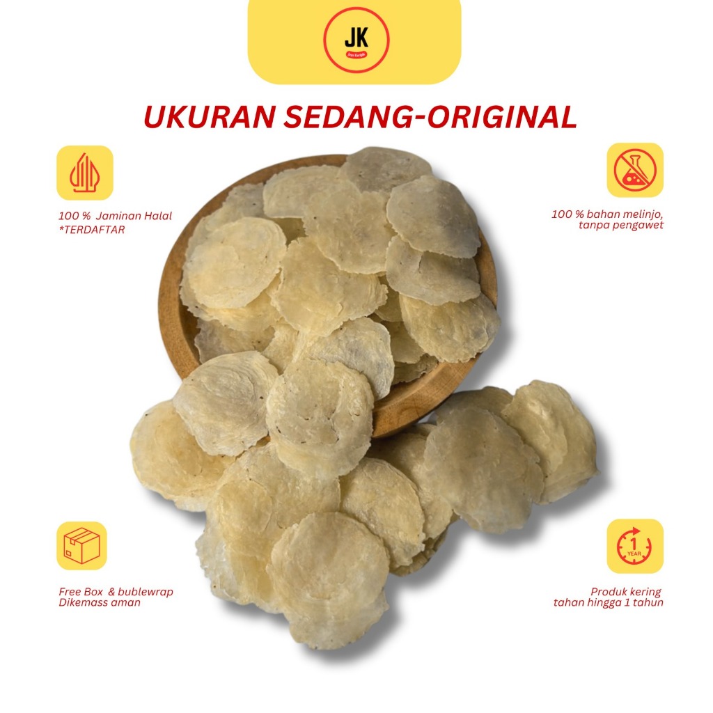 

Emping Melinjo Mentah Super Kering Siap Goreng Asli Khas Limpung | SP Tipis